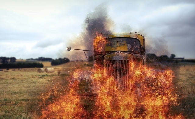 Que signifie rêver de camion en feu ?